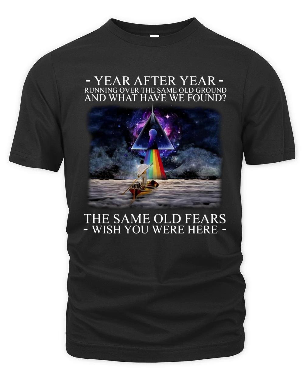 Wish You Were Here Delicate Sound Of Thunder Lyrics Pink Floyd shirt Organic Unisex T-shirt