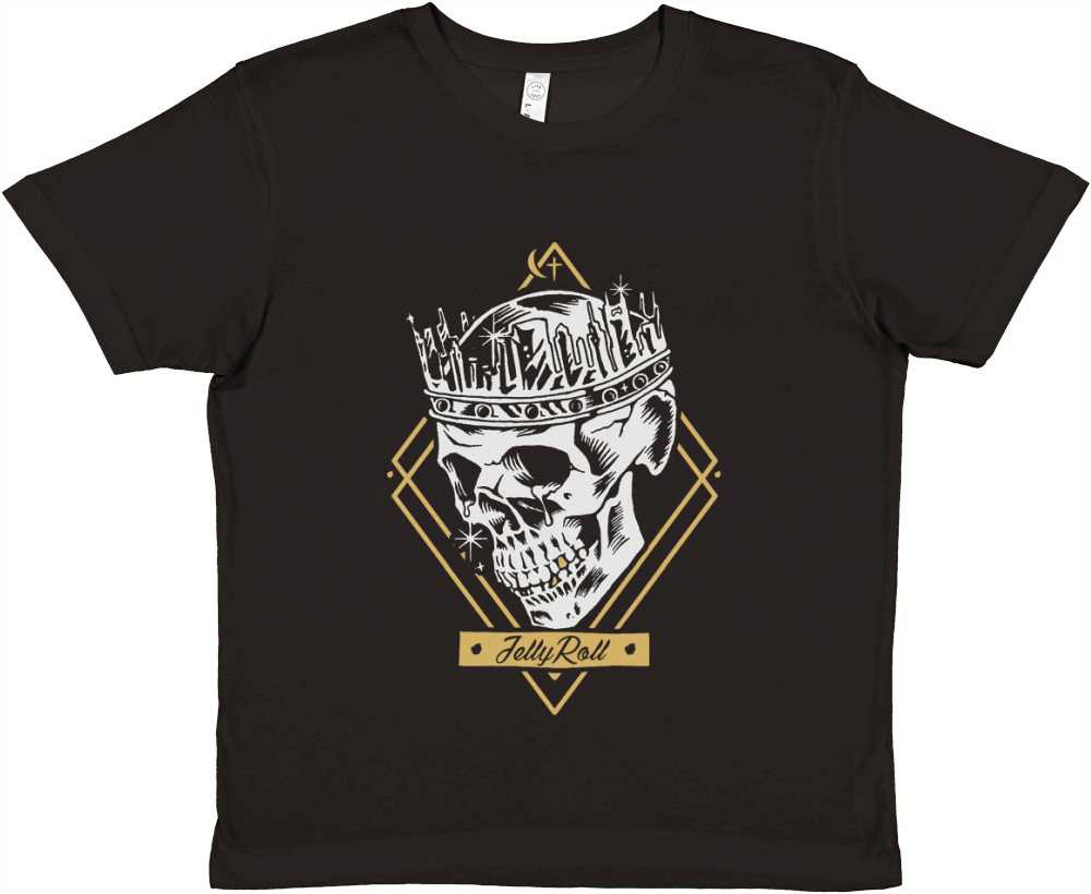 jelly roll skull crown merch Premium Kids Crewneck T-shirt