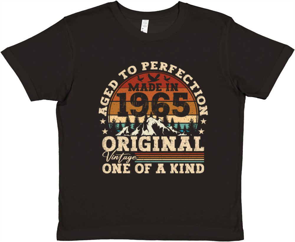 Original 1965 Vintage Vintage Birthday Retro Premium Kids Crewneck T-shirt