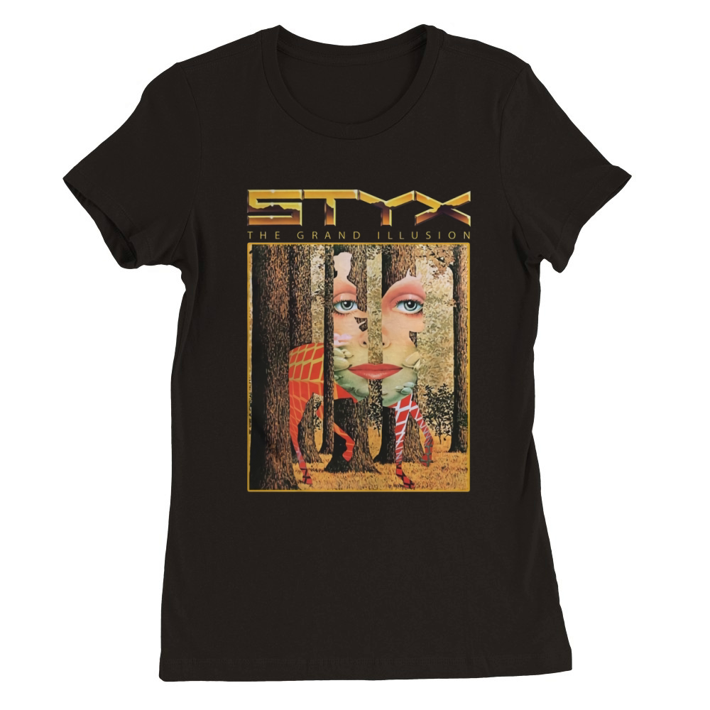 Styx Band  The Grand Illusion Tshirt Premium Womens Crewneck T-shirt