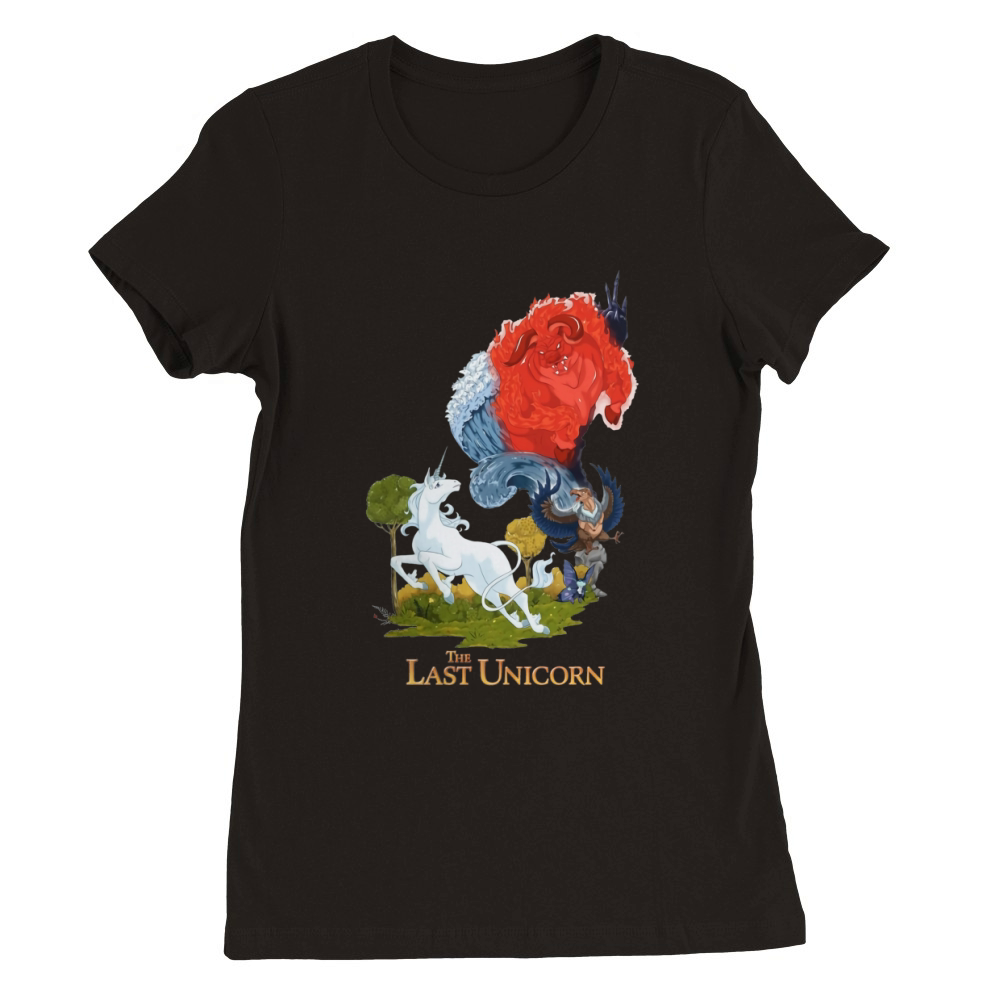 The Last Unicorn 1982 Premium Womens Crewneck T-shirt