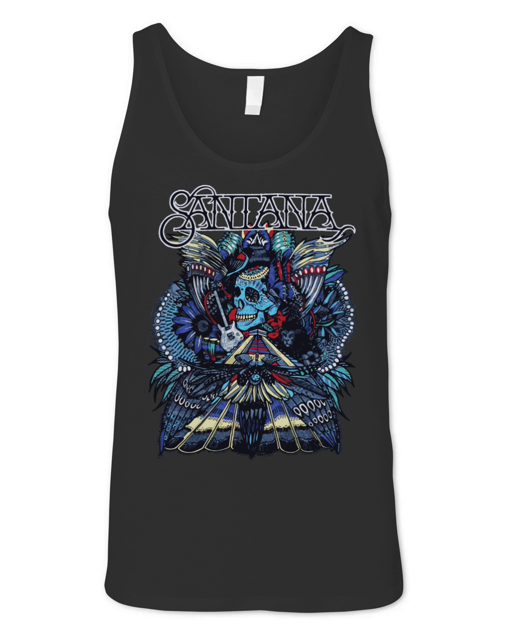 Carlos Santana Folk Skull Unisex Jersey Tank