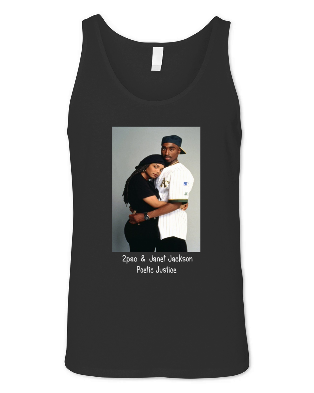 TUPAC 2PAC & JANET JACKSON POETIC JUSTICE Unisex Jersey Tank