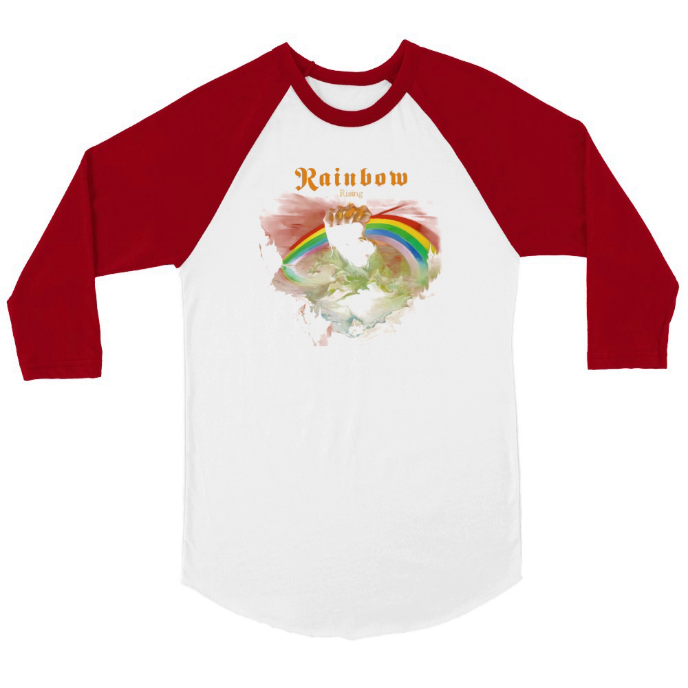 Rainbow Band - Rising T-Shirt Unisex ¾ sleeve Raglan T-shirt