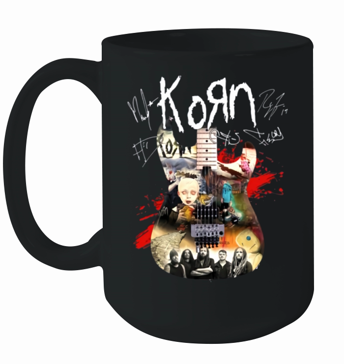 Korn guitar all signature shirt Ceramic Mug