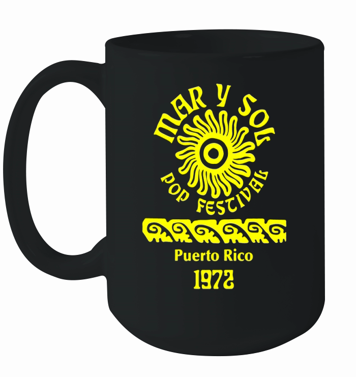 Mar y Sol Pop Festival T-Shirt Ceramic Mug