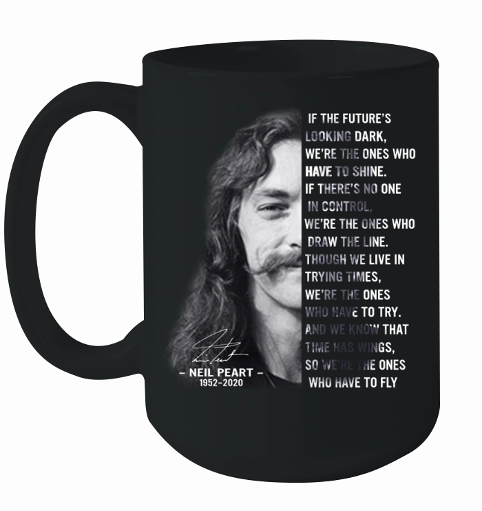 Neil Peart 1952 2020 signature Rush Everyday Glory Lyrics shirt Ceramic Mug