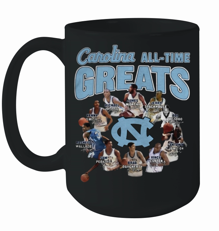 North Carolina Tar Heels all time greats signatures shirt Ceramic Mug