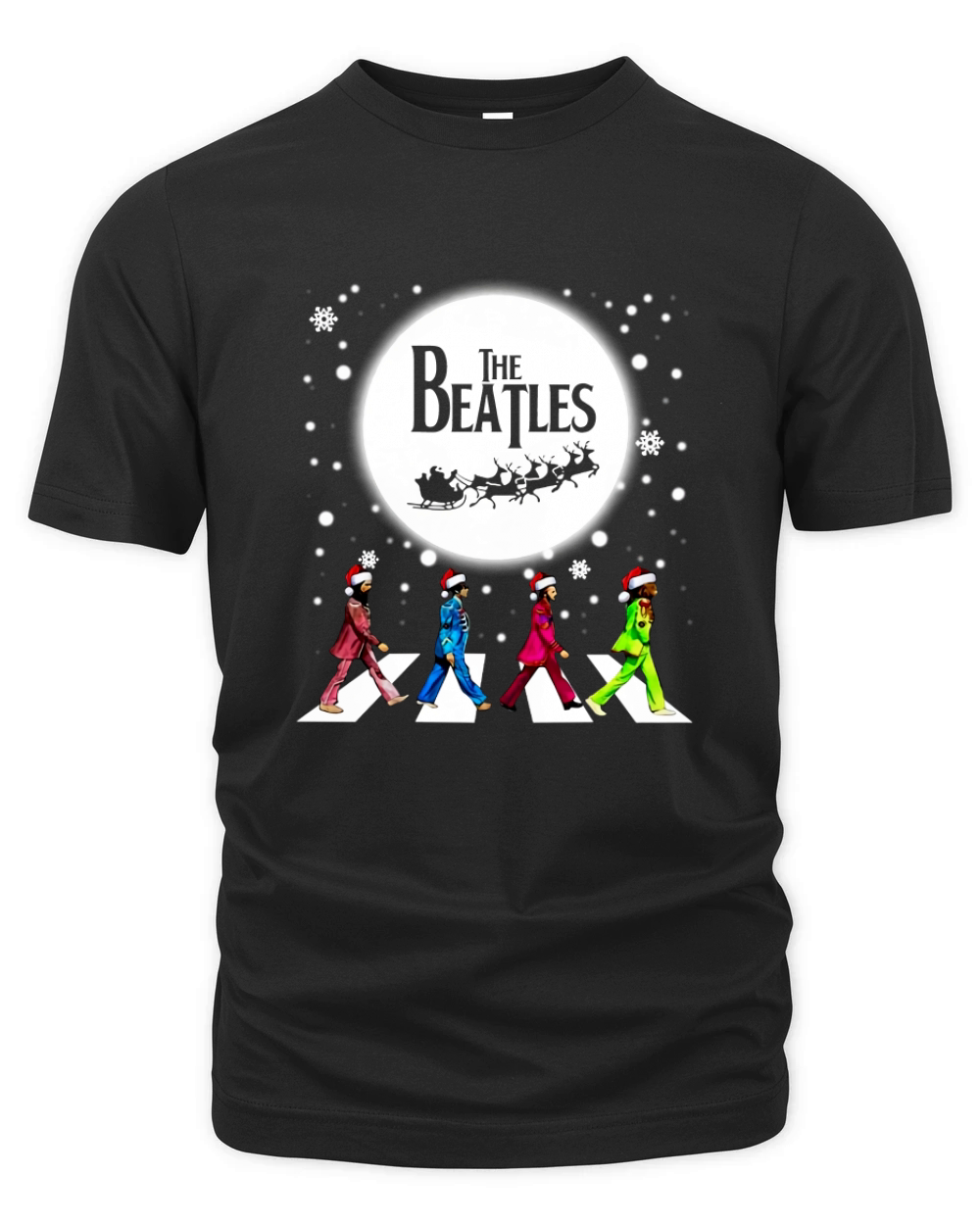 BEATLES CHRISTMAS  ABBEY ROAD Organic Unisex T-shirt