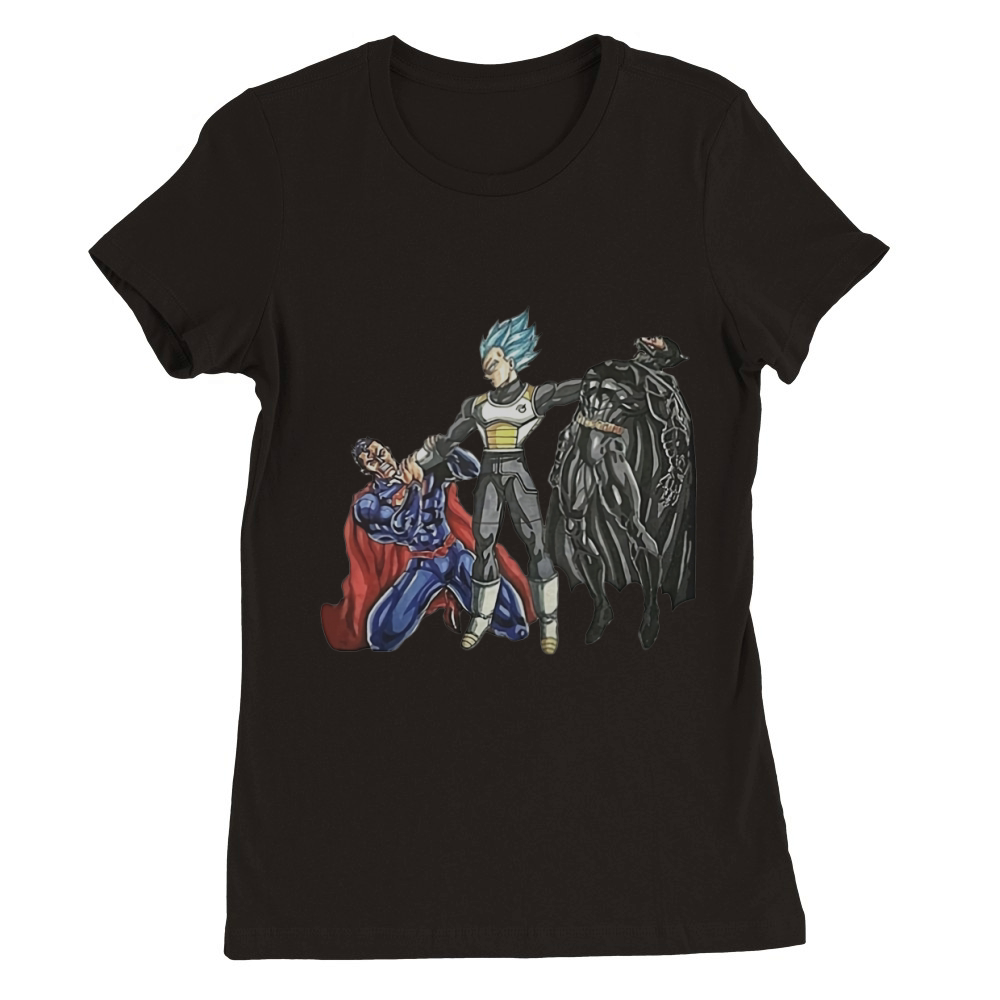 Vegeta Superman Batman shirt Premium Womens Crewneck T-shirt