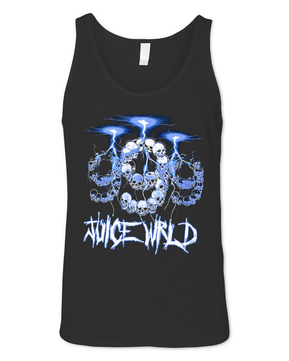999 Club by Juice WRLD Lightning Black Unisex Jersey Tank