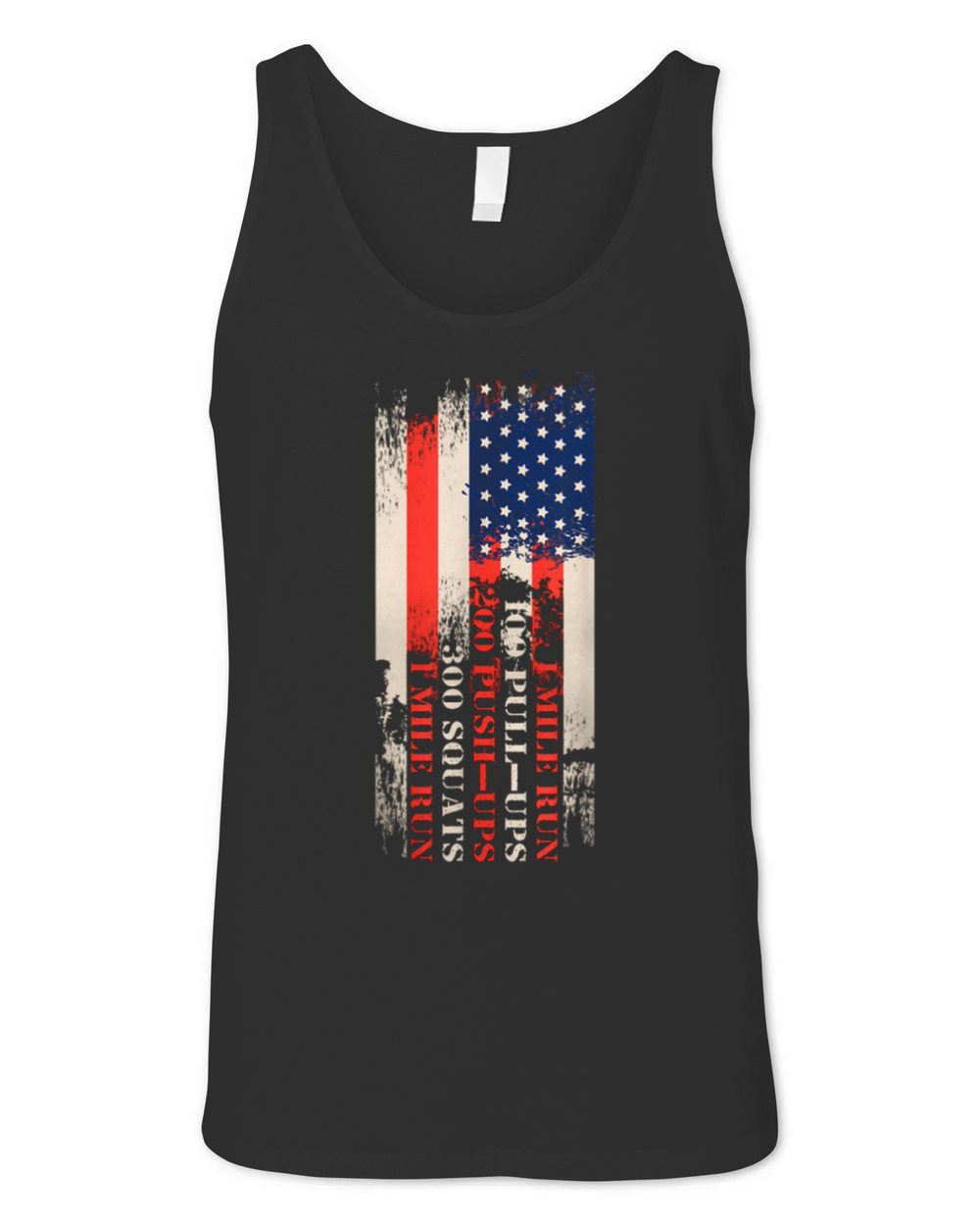 Memorial Day Murph Workout Unisex Jersey Tank