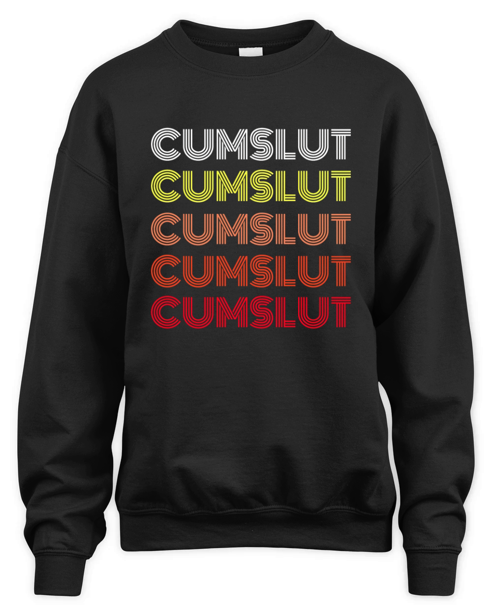 Vintage Style Cumslut Bukkake Wife Unisex Premium Crewneck Sweatshirt
