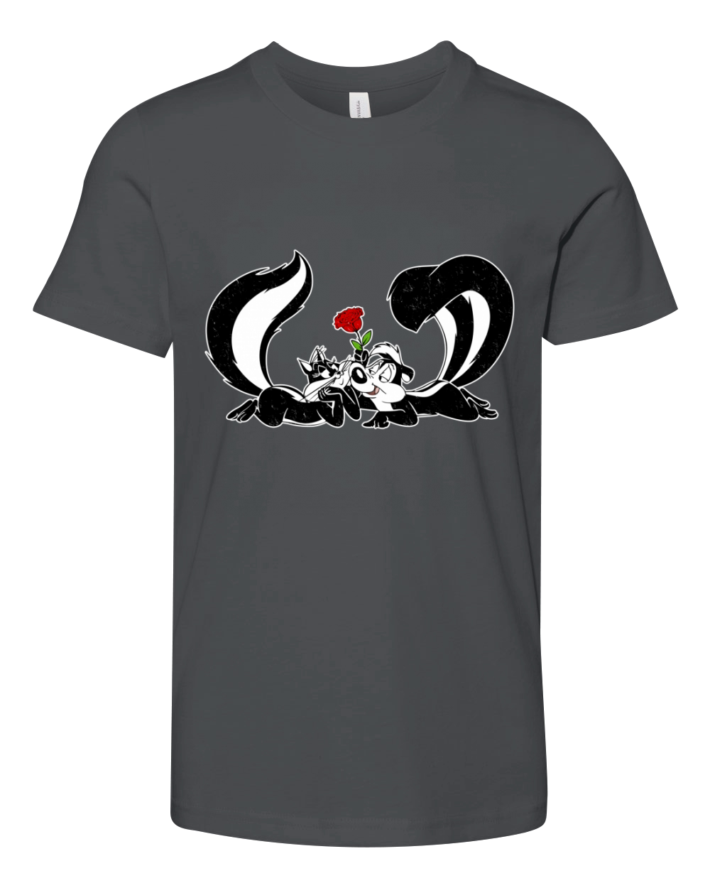 Pepe Le Pew And Penelope Love Youth Unisex Jersey Tee