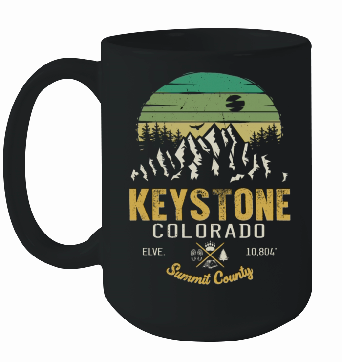 Keystone Colorado retro Ski Mountain Ceramic Mug