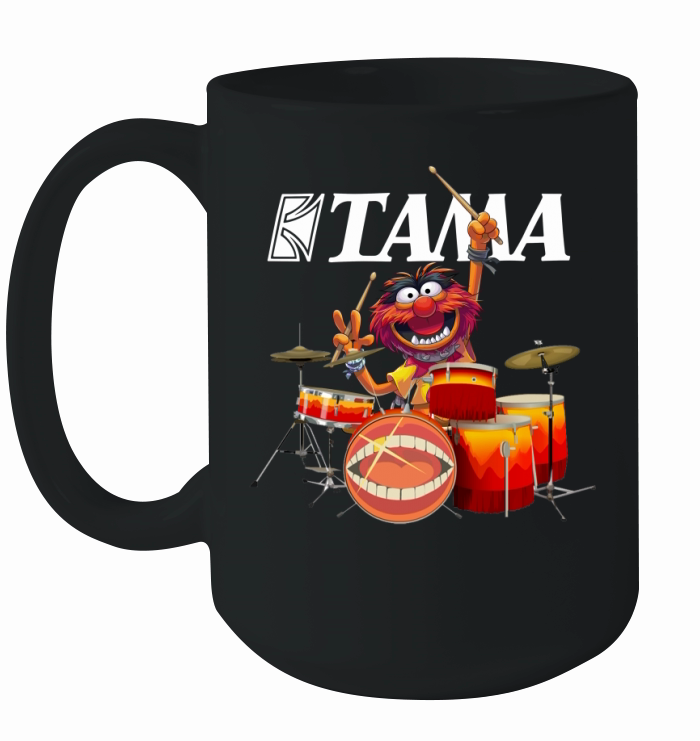 Muppet Playing Drum Tama Shirtc - Unisex Long Sleeve Ceramic Mug