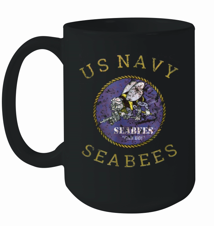 Navy Seabees Us Military Vintage shirt Ceramic Mug