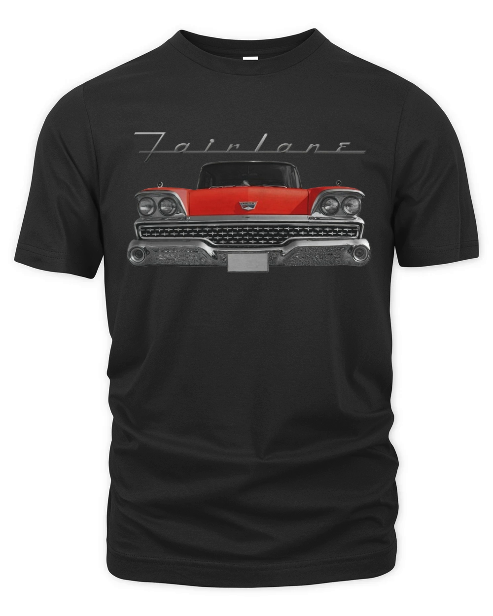 1959 Ford Fairlane Front Red Organic Unisex T-shirt