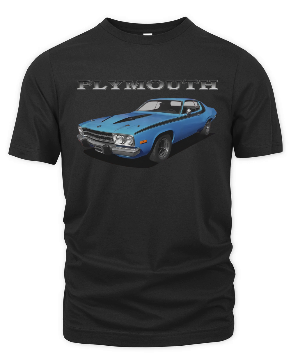 1973 Plymouth Road Runner Blue Organic Unisex T-shirt