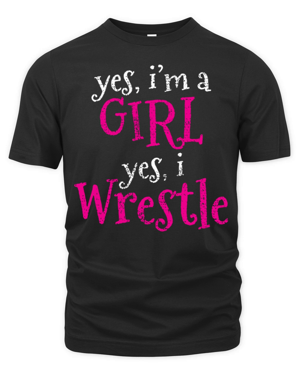 Wrestling Wrestler Girls Vintage Organic Unisex T-shirt