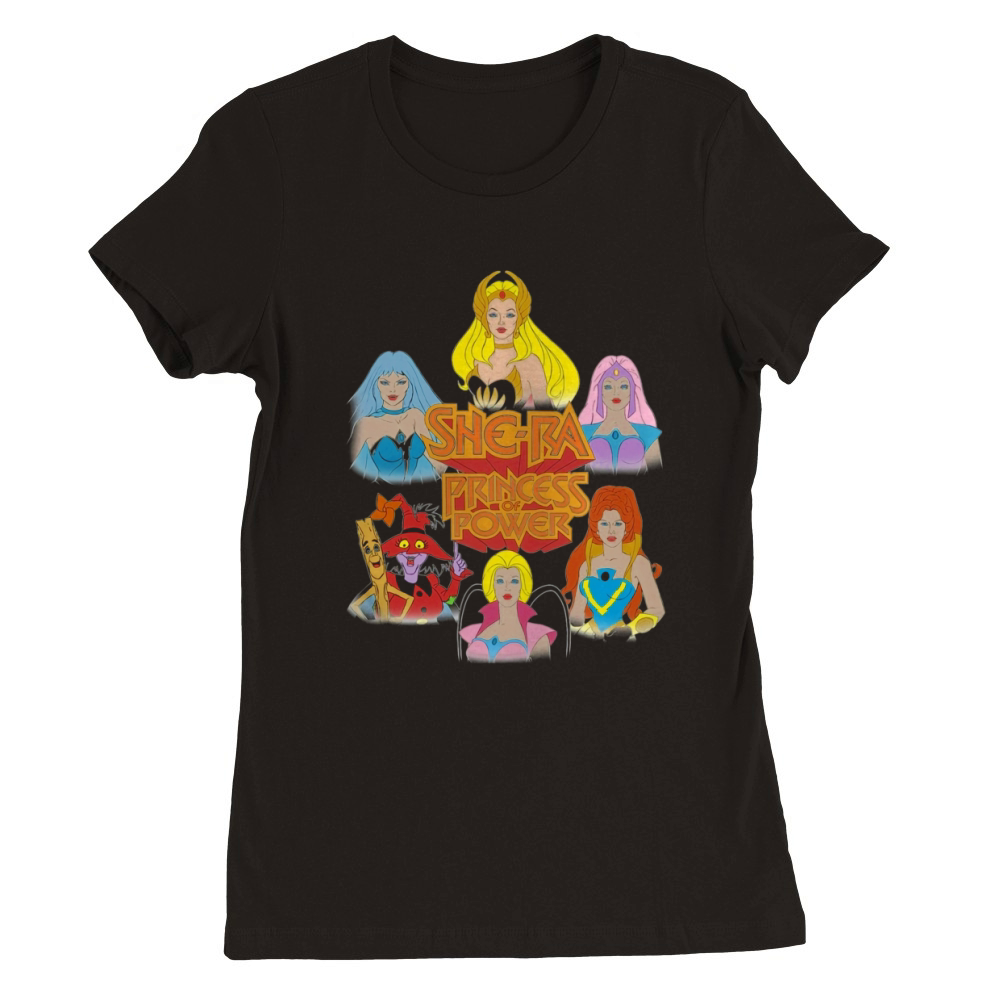She-Ra Princess of Power-Girls of The Great Rebellion-Color shirt Premium Womens Crewneck T-shirt