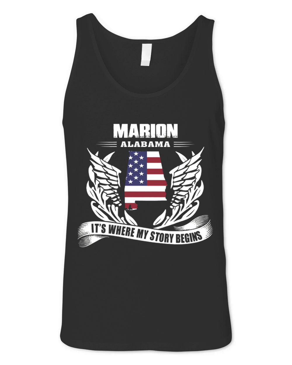 Marion, Alabama It's Where My Story Begins Shirt Unisex Jersey Tank