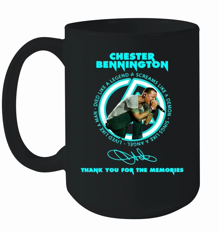 Chester Bennington Thank You For The Memories Signature Ceramic Mug