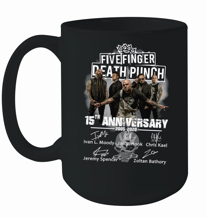 Five Finger Death Punch 15th anniversary signature shirt Ceramic Mug