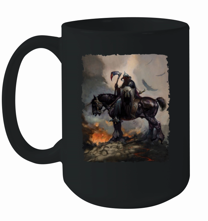 Frank Frazetta Art Death Dealer Barbarian Horror Ceramic Mug