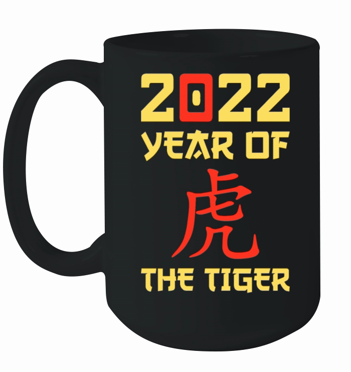 Happy Chinese New Year of The Tiger 2022 Ceramic Mug