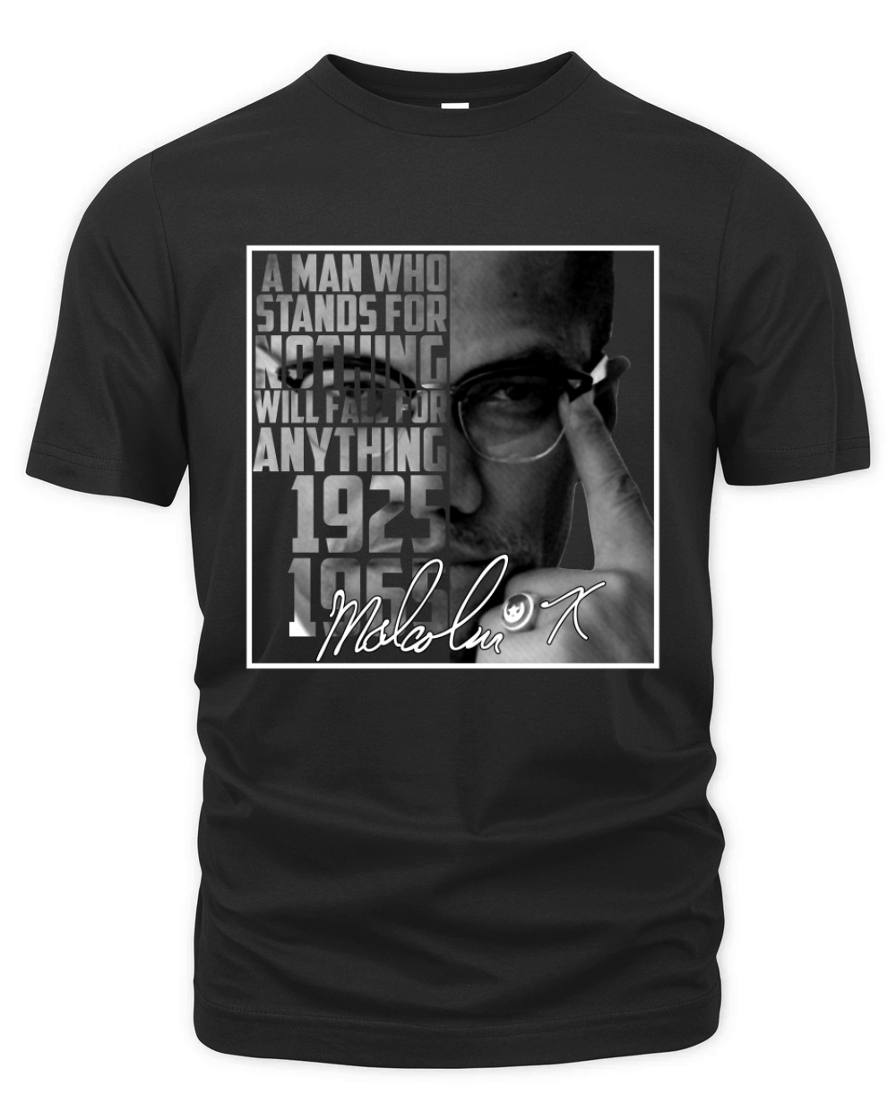 Malcolm X Signature Organic Unisex T-shirt