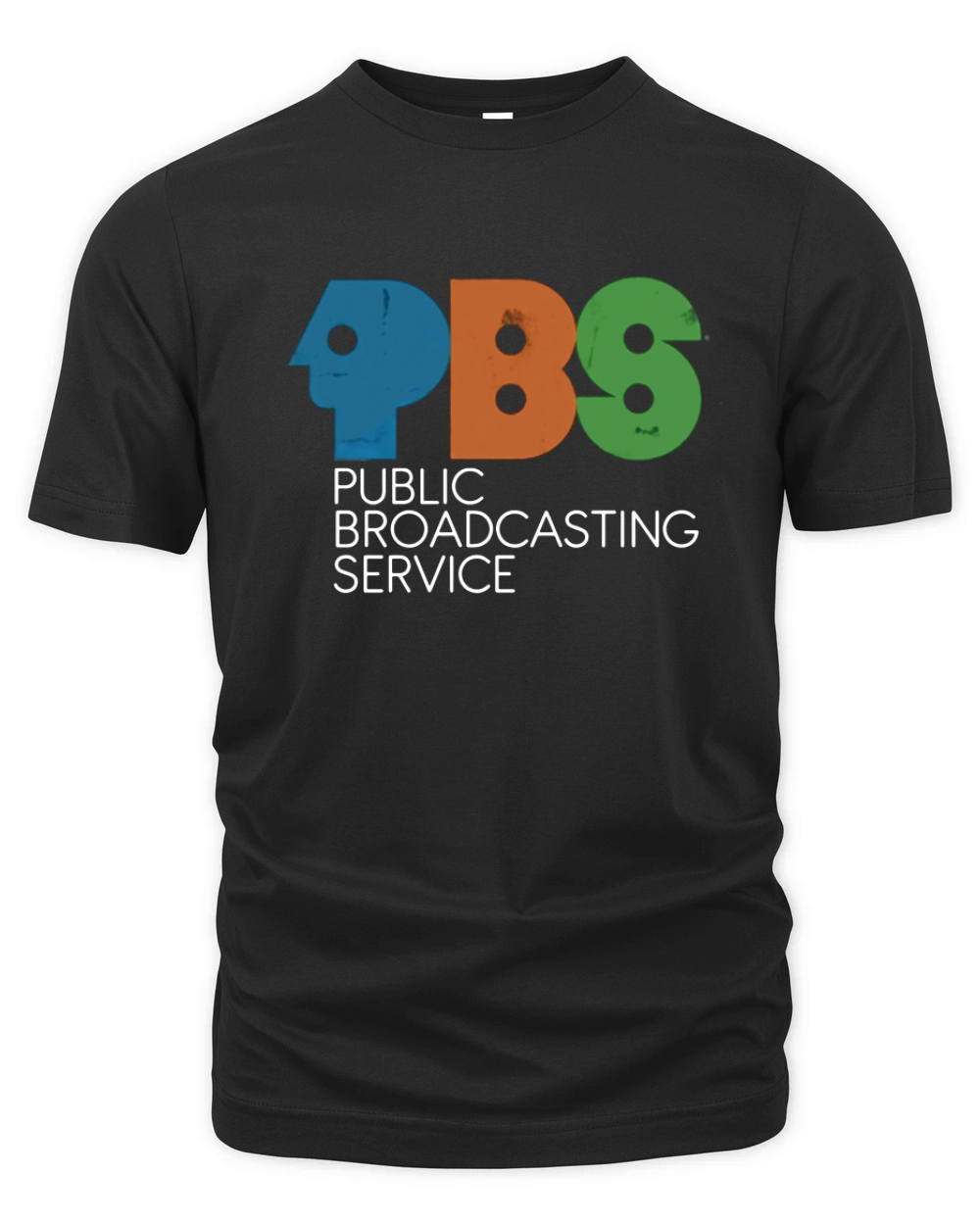 PBS Vintage Logo Distressed Organic Unisex T-shirt