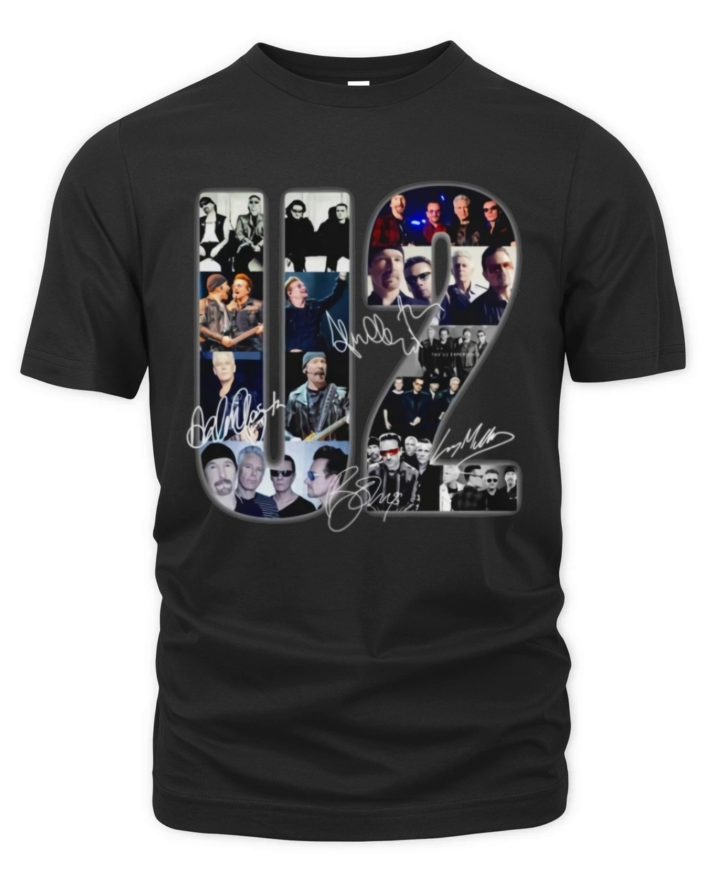 U2 band music signatures shirt Organic Unisex T-shirt