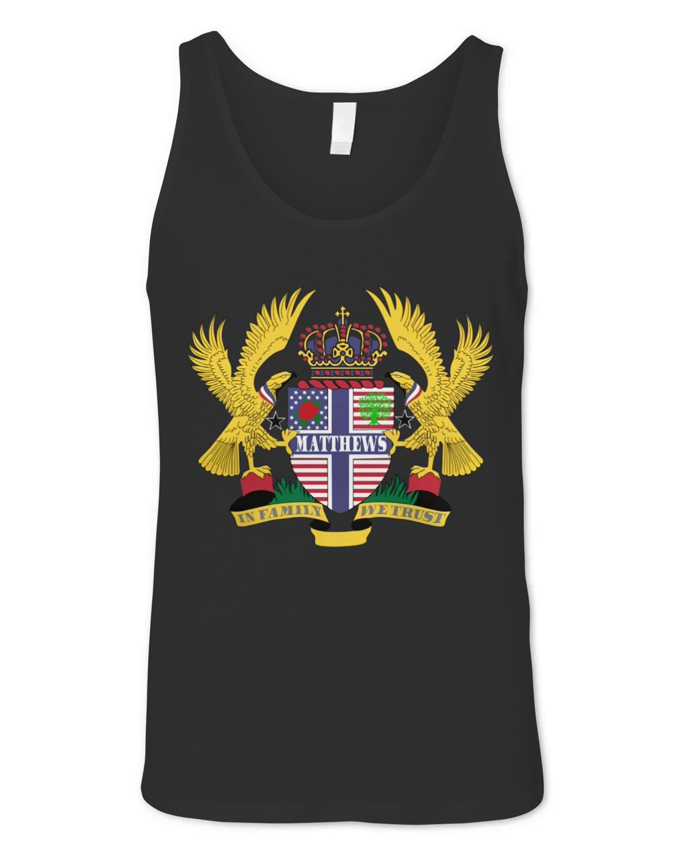 Matthews Family Crest For American People - Matthews Family T-Shirt, Hoodie, Sweatshirt Unisex Jersey Tank