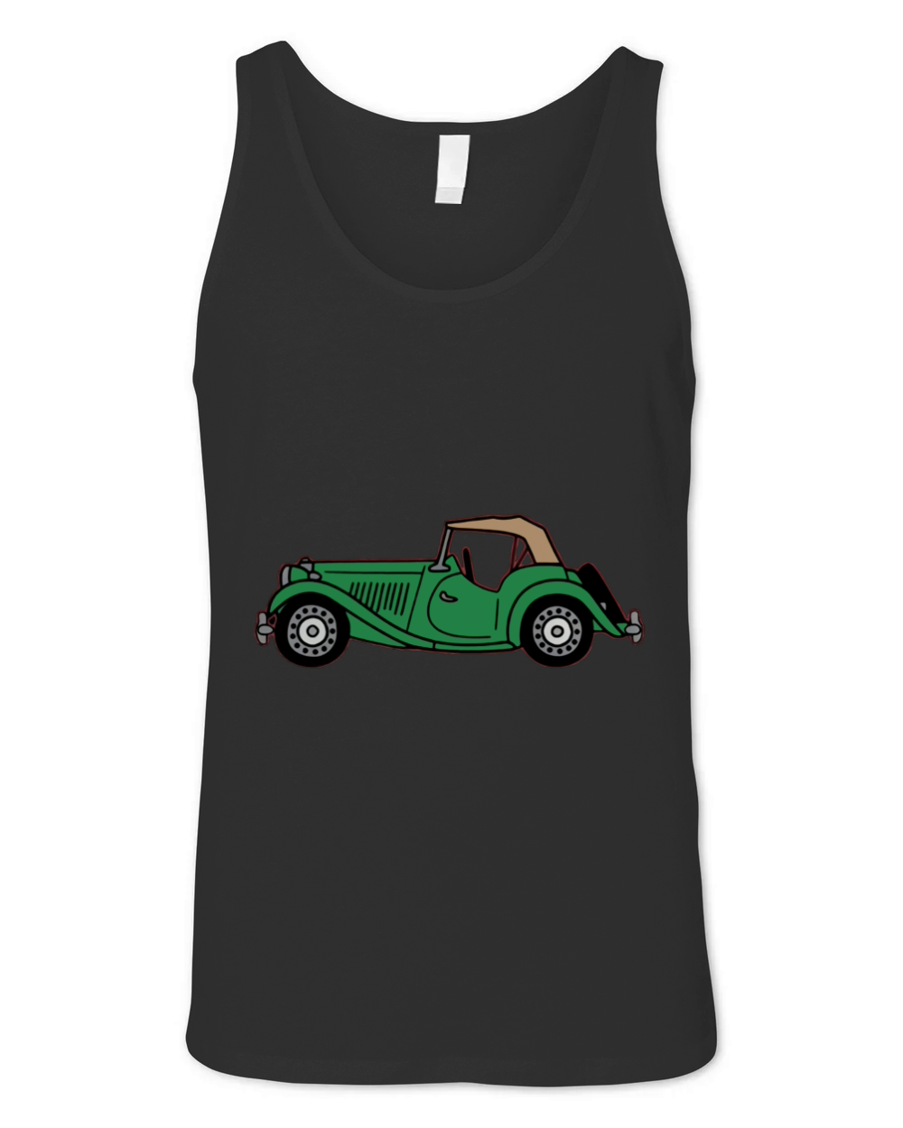 MGTD MG TD British Racing Green Classic Car T-shirt Unisex Jersey Tank