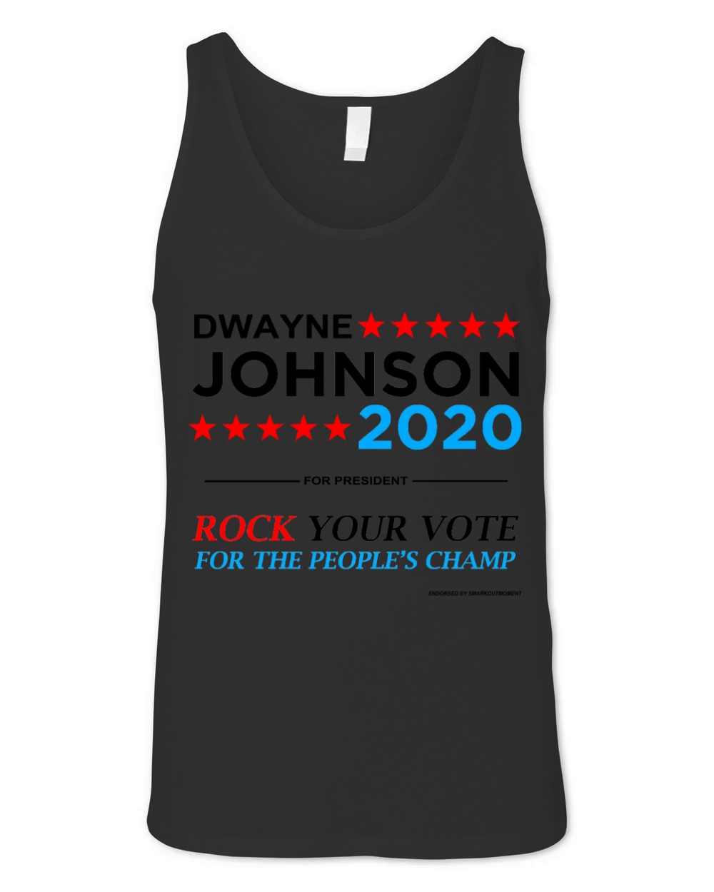 Vote The Rock 2020 President Dwayne Johnson Election (black) T-Shirt Unisex Jersey Tank