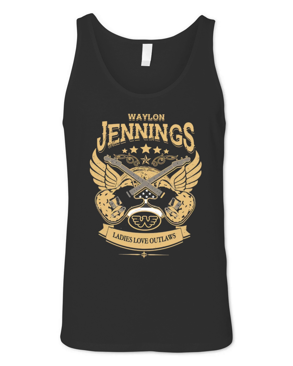 Waylon jennings ladies love outlaws Unisex Jersey Tank