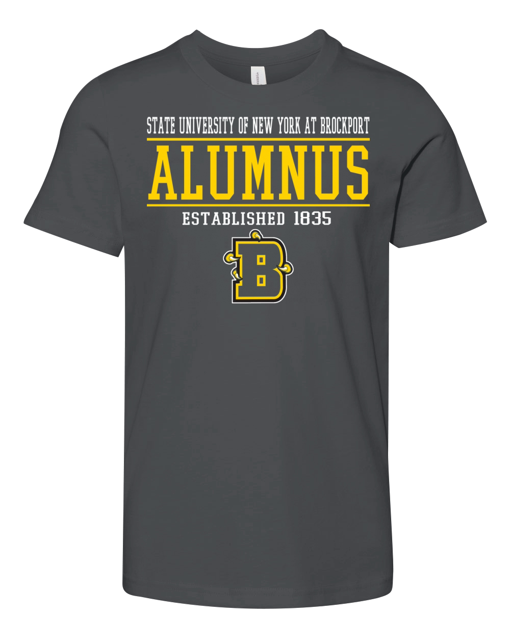 STATE UNIVERSITY  OF NEW YORK AT Brockport Alumnus Youth Unisex Jersey Tee