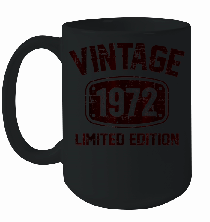 51 Years Old Vintage 1972 Limited Edition Ceramic Mug