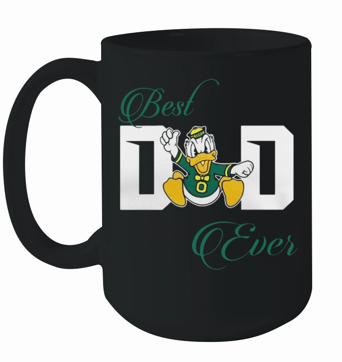 Best Oregon Ducks Dad Ever Football Ceramic Mug