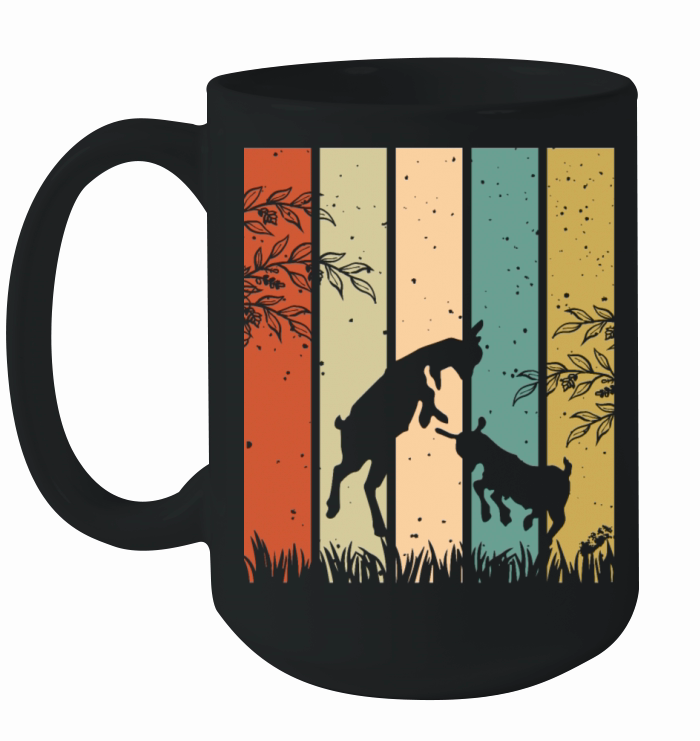 Colorsplash Retro Vintage Goat Ceramic Mug