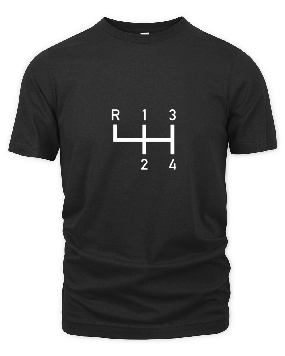 Vintage Racer Shift Pattern - 4 Speed Manual t-shirt Organic Unisex T-shirt