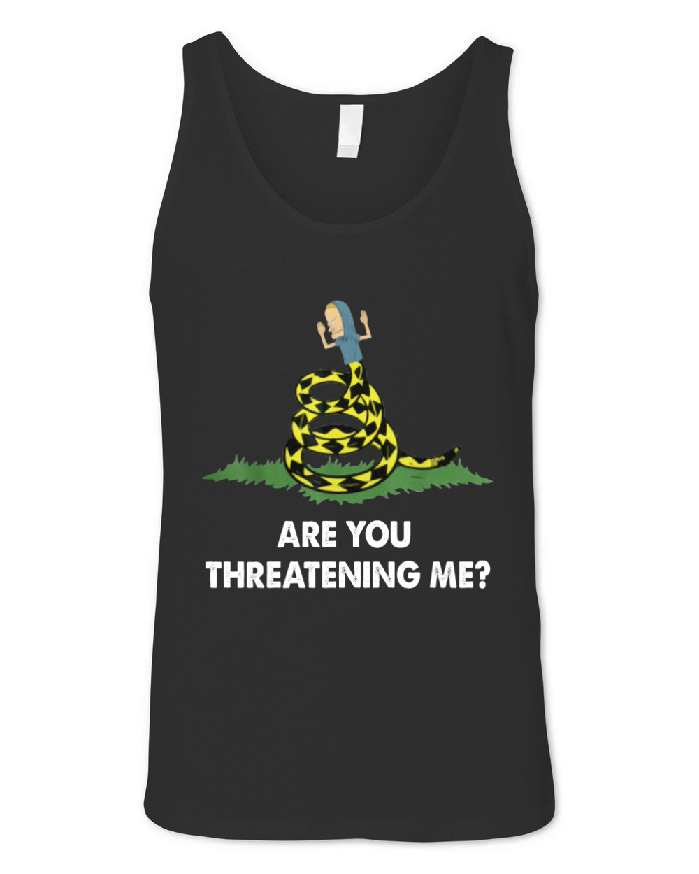 Gadsden Flag Beavis Are You Threatening Me shirt Unisex Jersey Tank