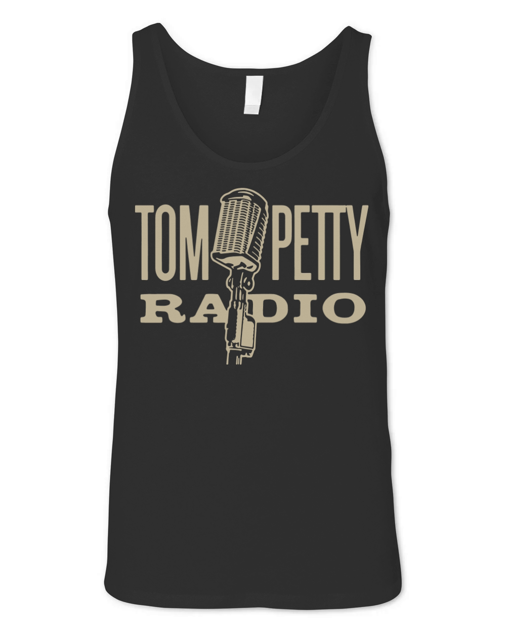 Vintage Tom Petty Radio Mono Art Unisex Jersey Tank