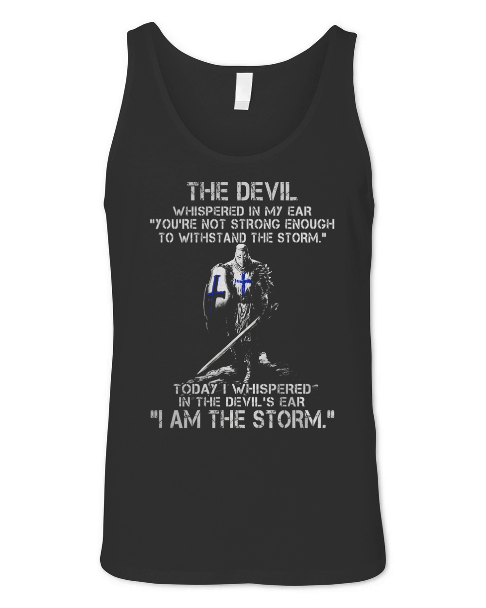 Warrior Shirt - I AM THE STORM - KNIGHTS TEMPLAR - Warrior Unisex Jersey Tank