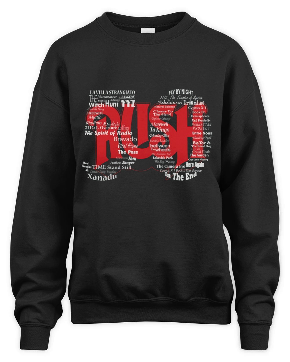 Top 50 songs of Rush band Unisex Premium Crewneck Sweatshirt