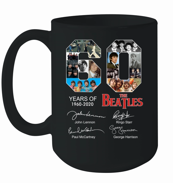 60 years of The Beatles 1960 2020 signatures autographed shirt Ceramic Mug