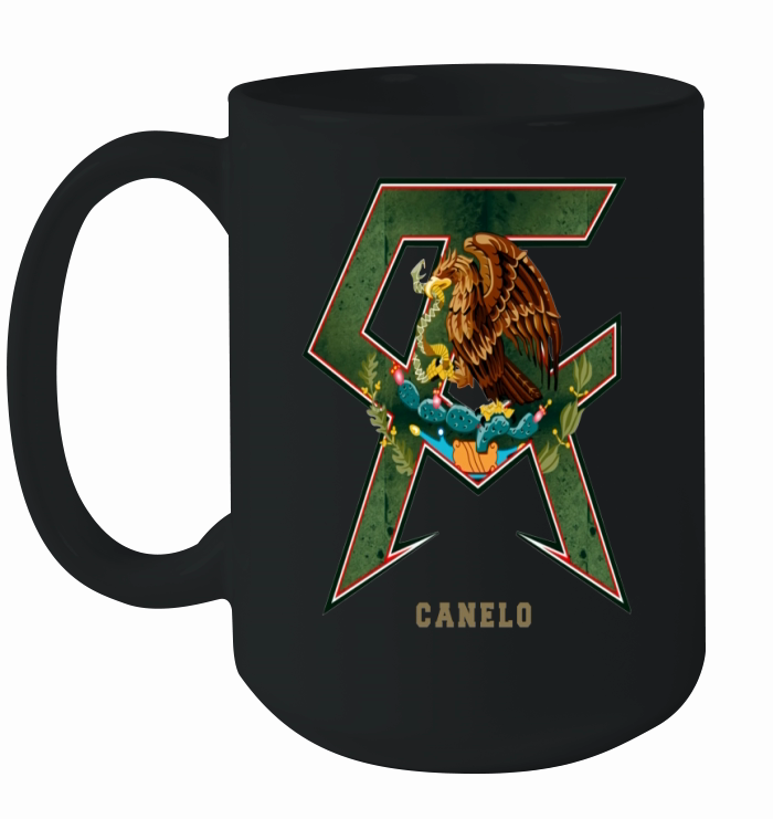 Canelo Alvarez Logo - Mens Ringer T-Shirt Ceramic Mug