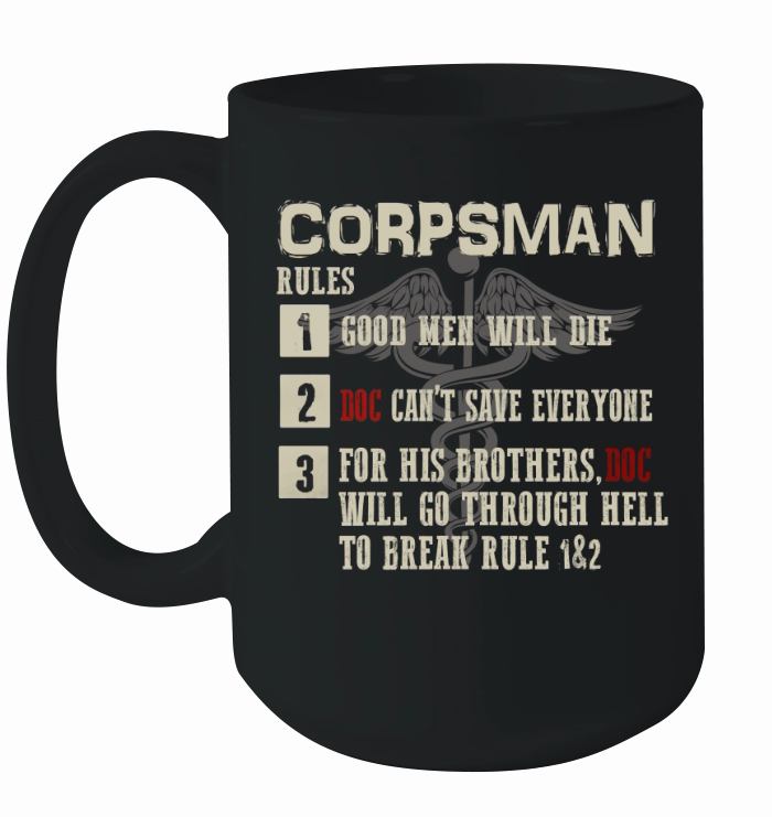 Corpsman Rules Devil Doc 8404 Shirt Ceramic Mug