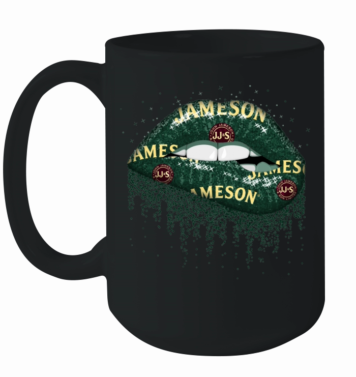 Jameson Irish Whiskey Lips shirt Ceramic Mug